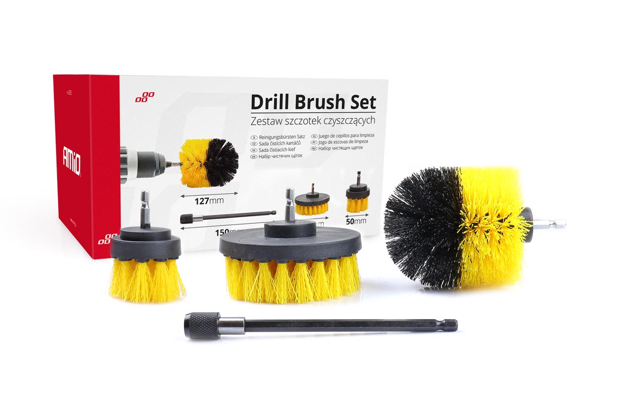 02592_1-drill-brush-set conjunto de escovas de limpeza - 4 unid. - Image 1