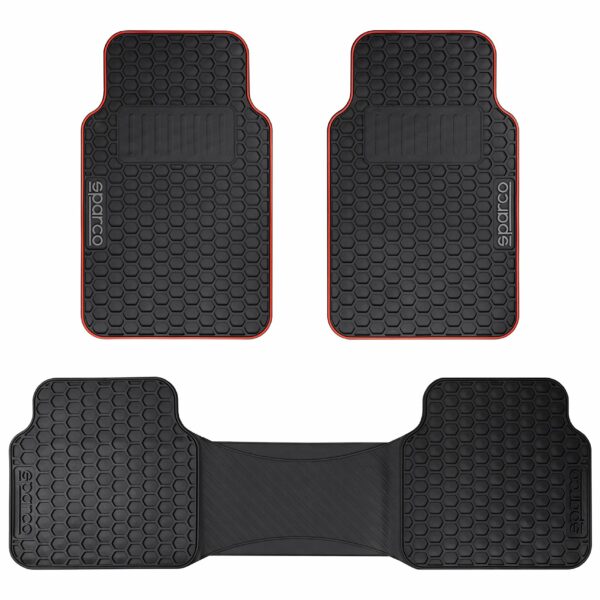 Tapetes para automóvel Sparco PRETO / Vermelho