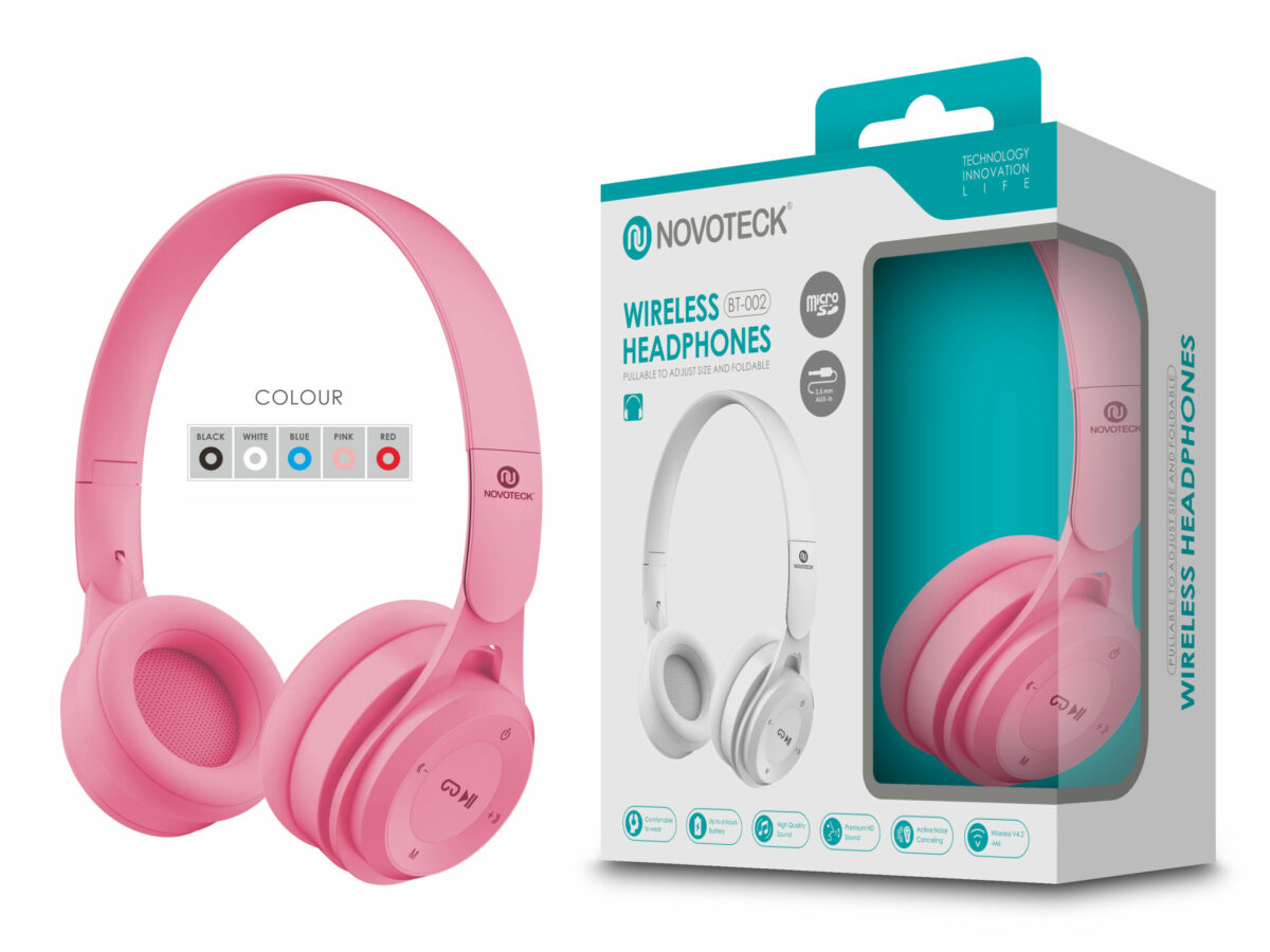 Auscultador Bluetooth Cor Da Rosa - Image 1