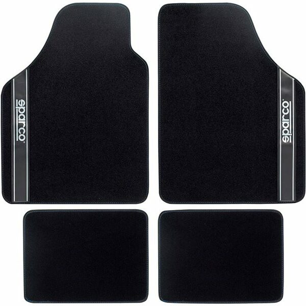 Kit 4 Tapetes Sparco Corsa Strada 2012 B Preto