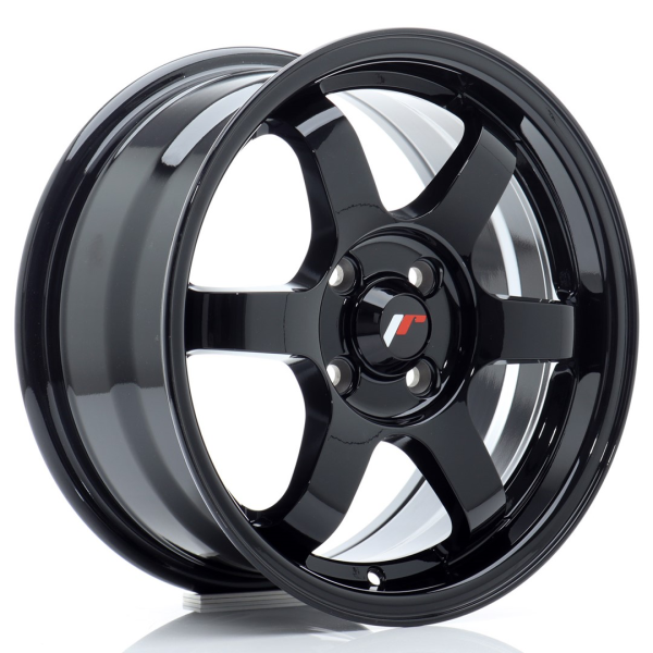 JR3 15x7 ET40 4x100 Preto Brilhante