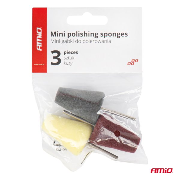 MINI ESPONJA CÓNICA POLIMENTO SET 3PCS
