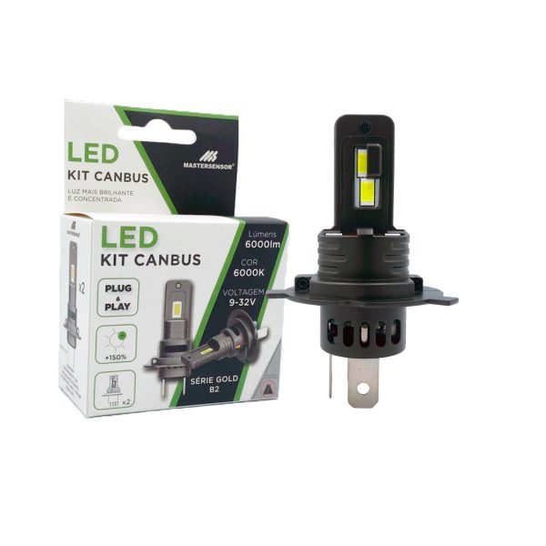KIT LED MS PRO CANBUS H4/H19 9-32V 70W 7000lm 6000K
