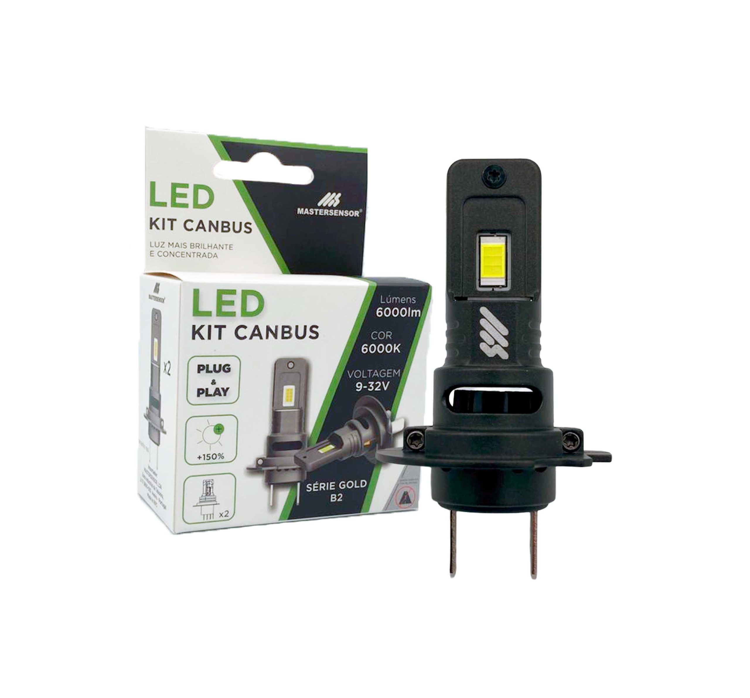 H7 MS KIT LED MS PRO CANBUS H7/H18 9-32V 80W 6000lm 6000K - Image 1